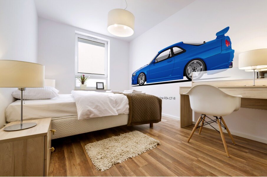 GTR R34 02 Mural print