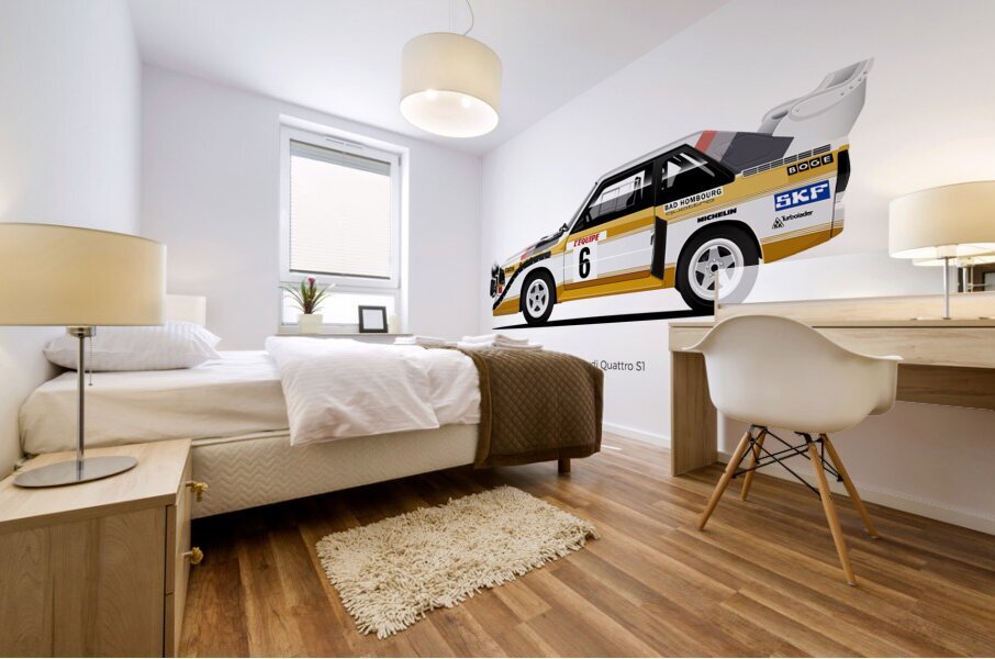 1985 Audi Quattro S1 02 Mural print