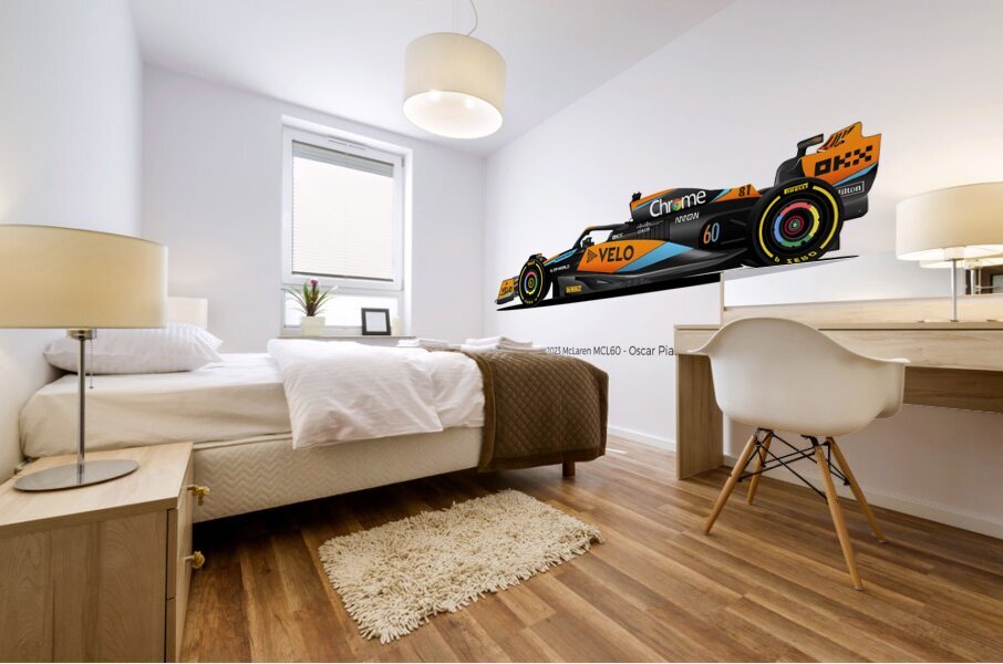 MCL60 Piastri 02 Mural print