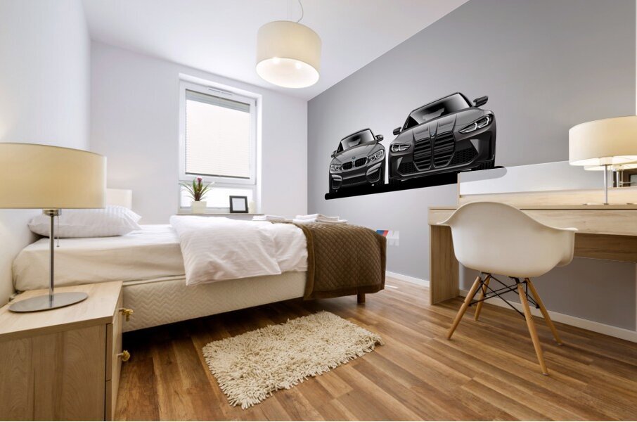 M4 Generation Black Mural print