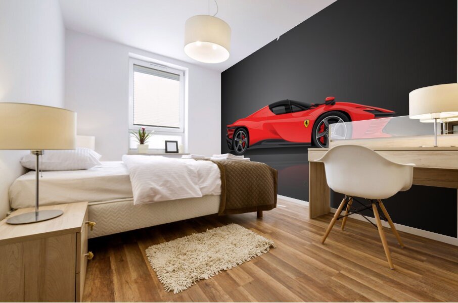 2024 Ferrari Daytona SP3 red A Mural print