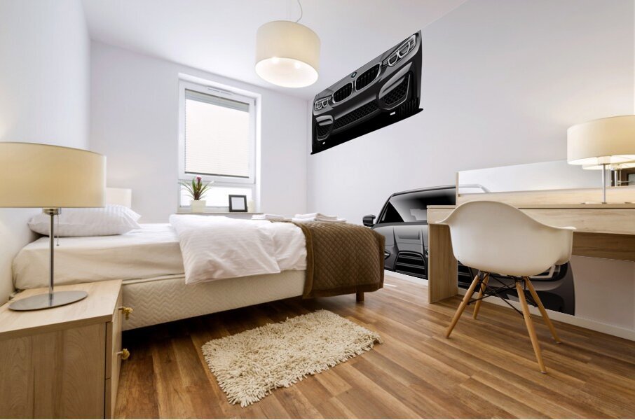 M4 Generation Black Potrait Mural print
