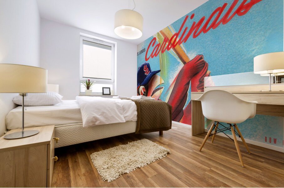 st louis scorecard remix Mural print