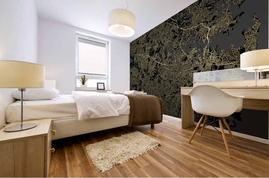 Sydney Australia City Map Print Mural print