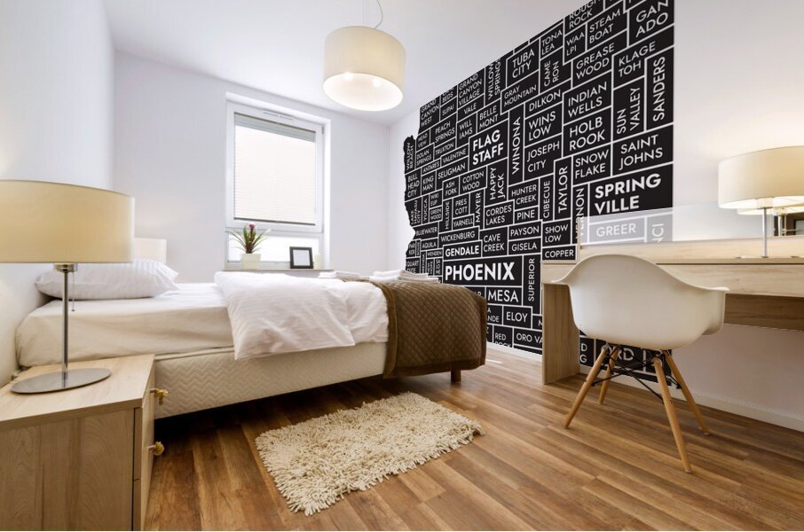 Arizona white Mural print