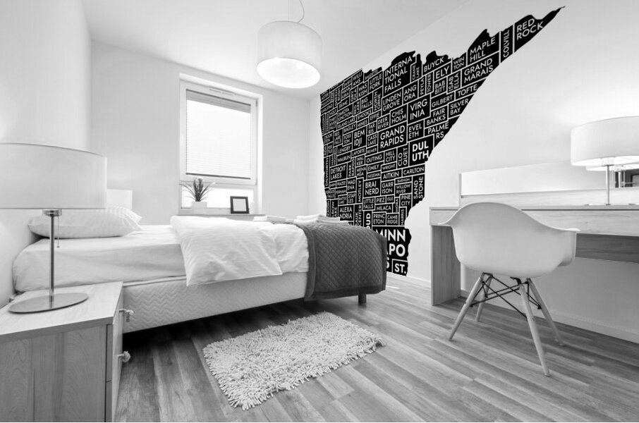 Minnesota white Mural print