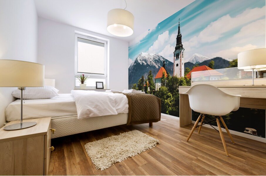 Lake Bled Slovenia Mural print
