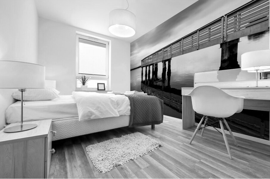 Late Day at Edisto Island Dock Mural print