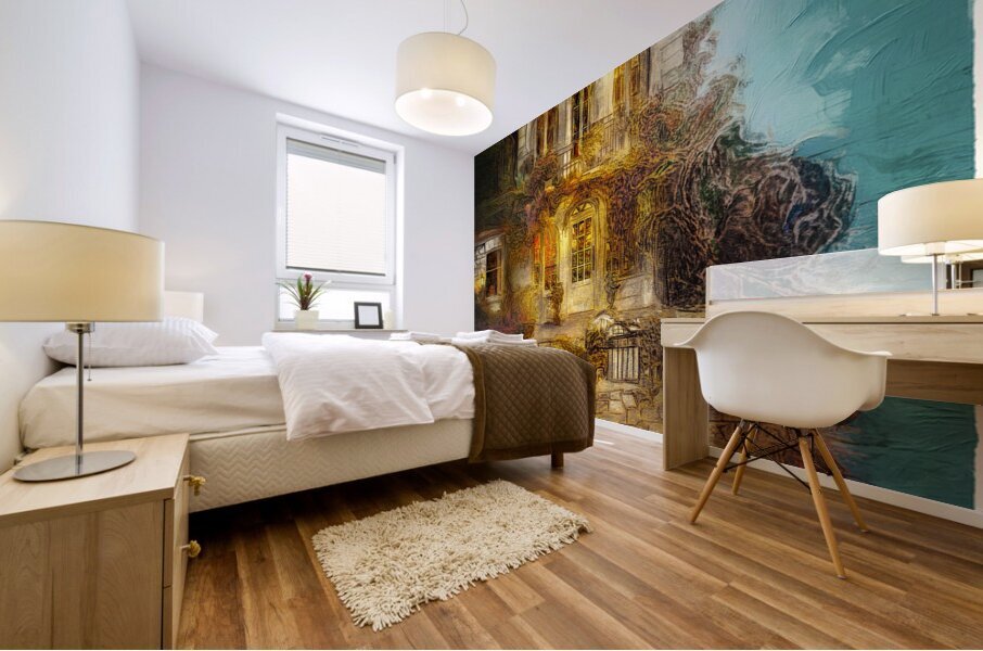 Warm Refuge of the Evening Mural print