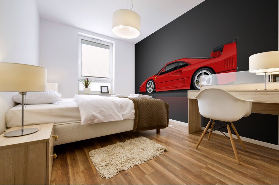 Ferrari F40 Competizione Automotive Print Mural print