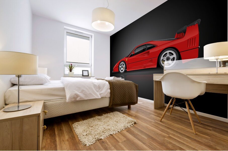 Ferrari F40 Competizione Automotive Print Mural print