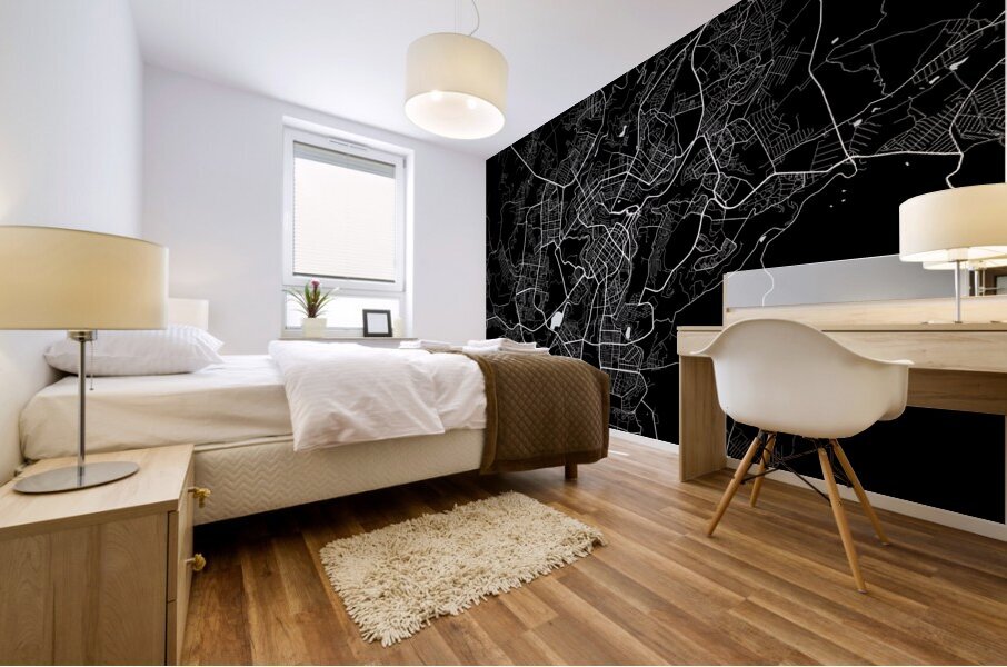 Yerevan Armenia City Map Print Mural print