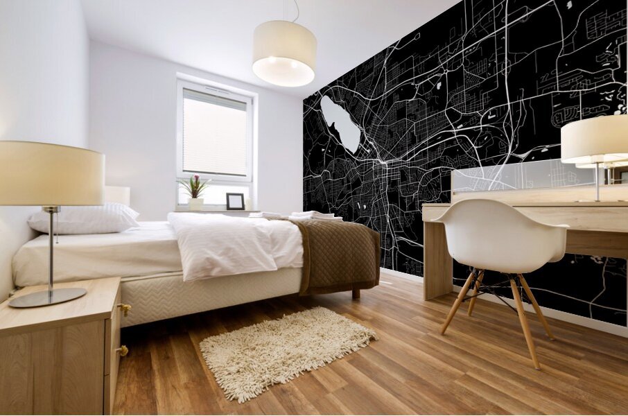 Syracuse Texas City Map Print Mural print