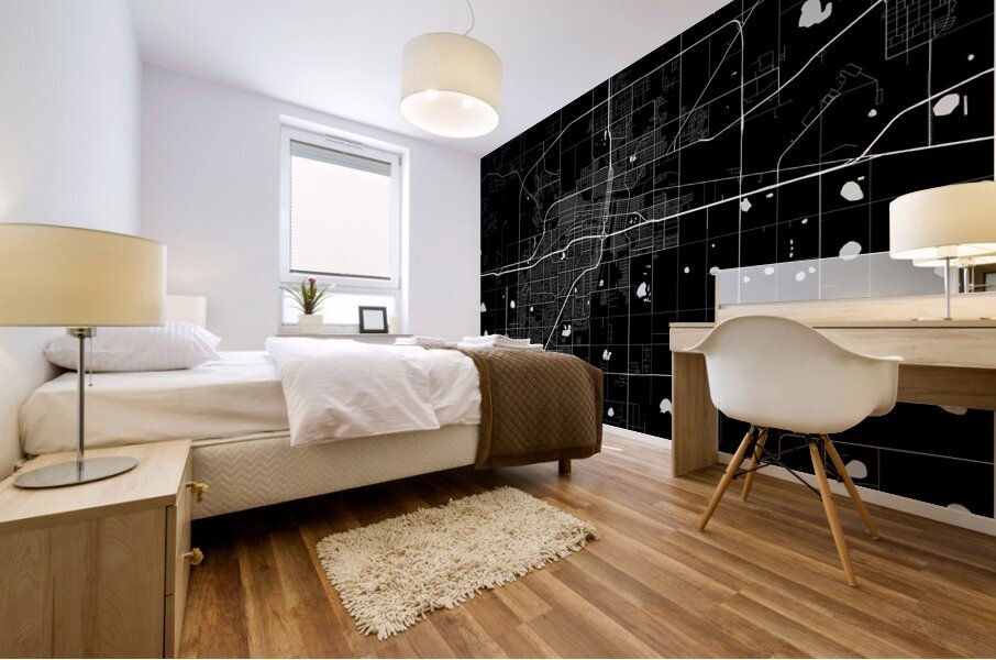 Amarillo Texas City Map Print Mural print