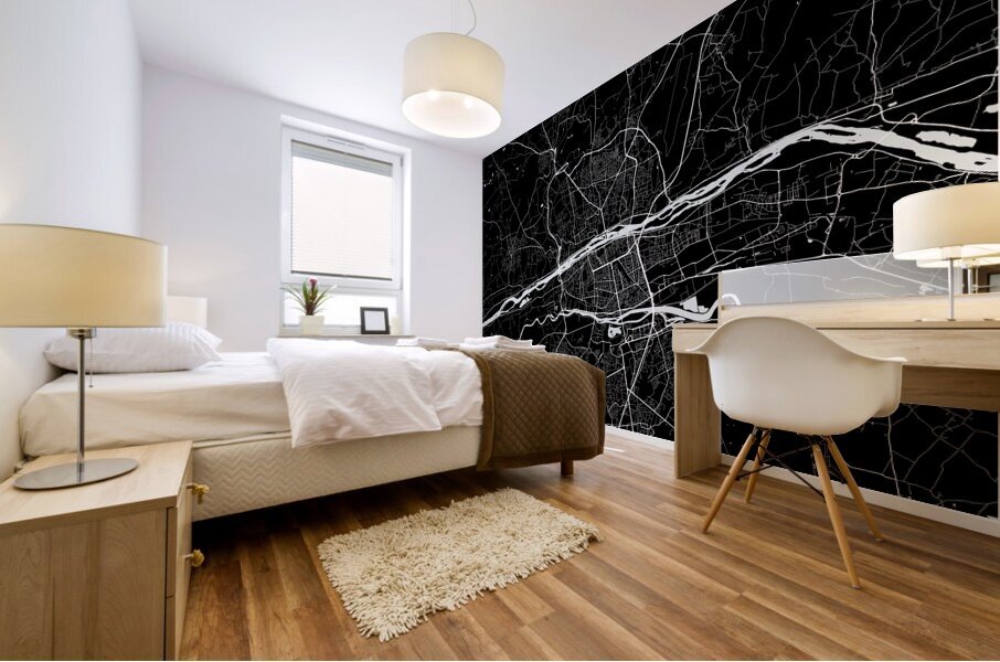 Tours France City Map Print Mural print