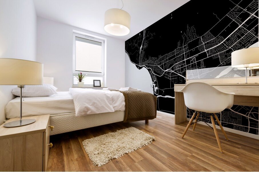 Ventura California City Map Print Mural print