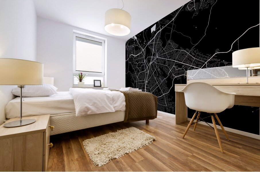 Concord California City Map Print Mural print
