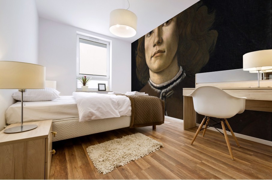 A young man Mural print