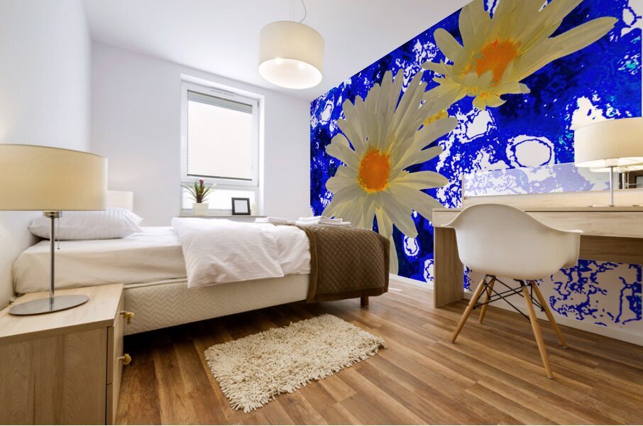 Abstract Daises Abstract Background Mural print