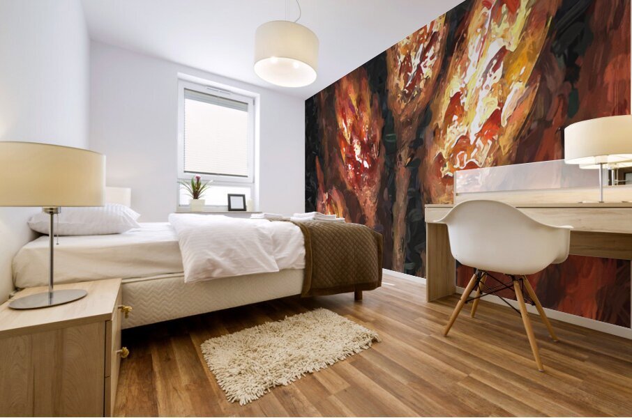 Scanned Seed Pods X100 Mural print