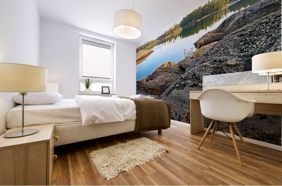 Rock Of McGregor Bay Ontario II Mural print