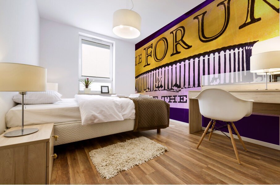 Throwback LA Lakers Forum Art Mural print