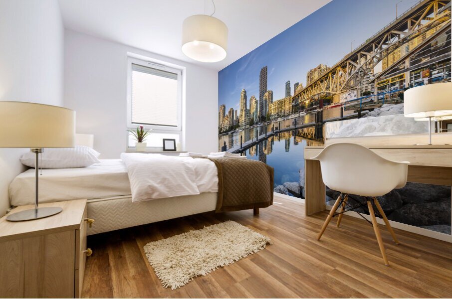 Vancouver impression of Granville Island Mural print