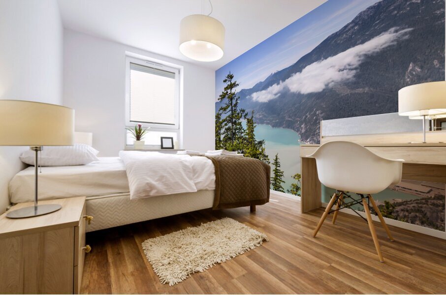 Wonderful landscape impression of Howe Sound near Squamish Mural print
