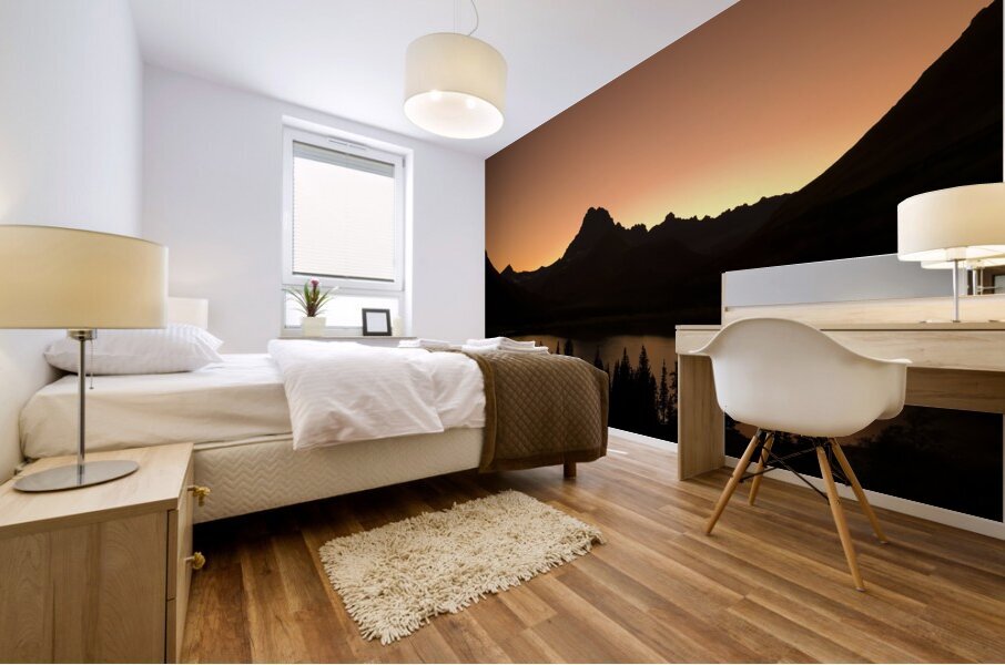 Sunset Swift Current Lake Glacier National Park X100 Mural print