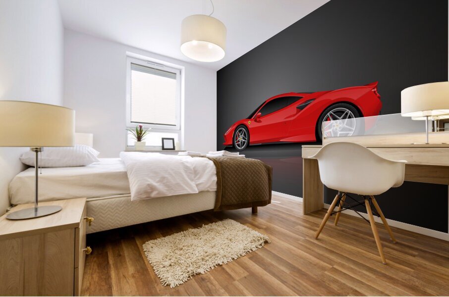 Ferrari F8 Tributo Automotive Print Mural print