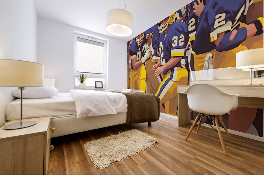 pitt panthers football art 1 Mural print