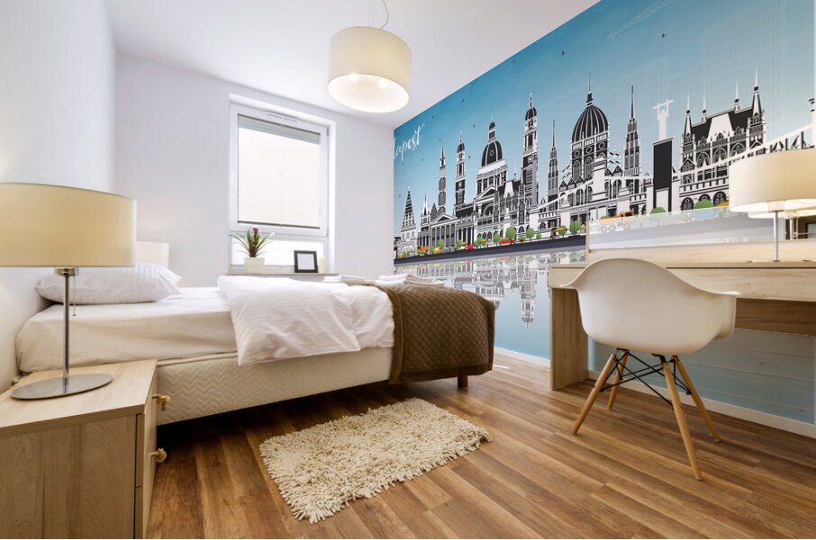 Budapest Hungary City Skyline Print Mural print