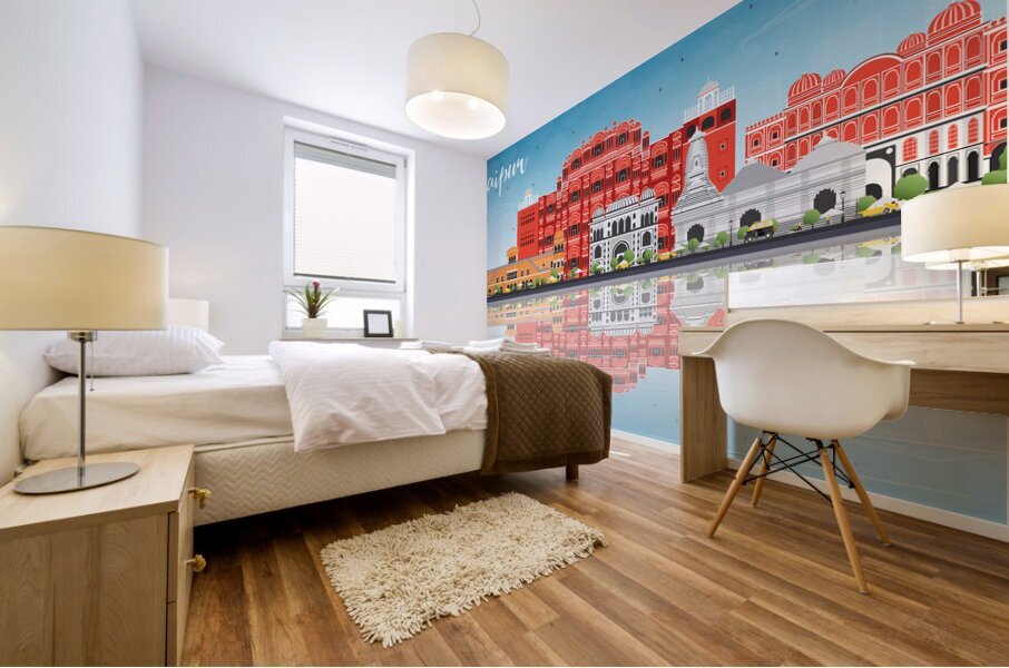 Jaipur India City Skyline Print Mural print