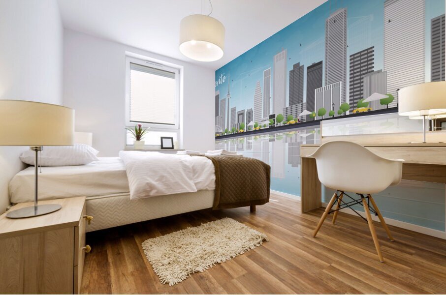 Toronto Ontario City Skyline Print Mural print