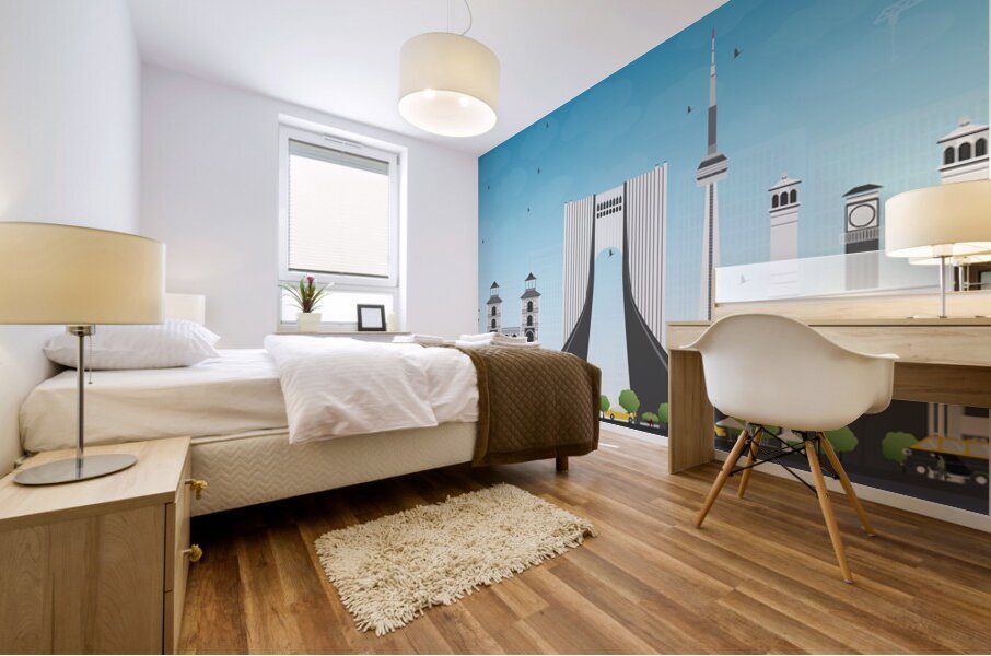 Tehran Iran City Skyline Print Mural print