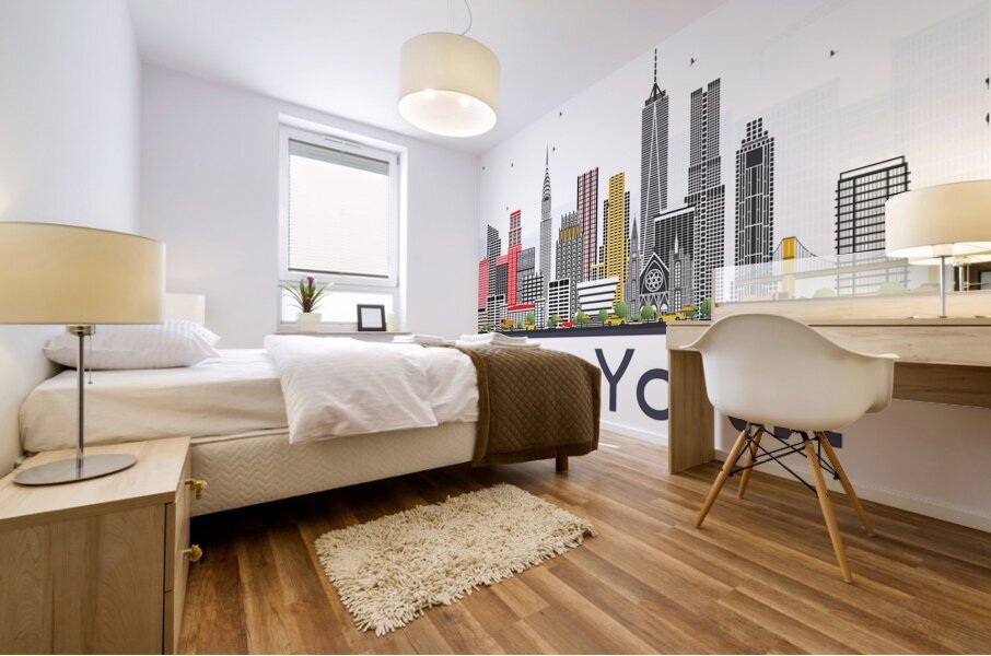 New York Skyline Print Mural print