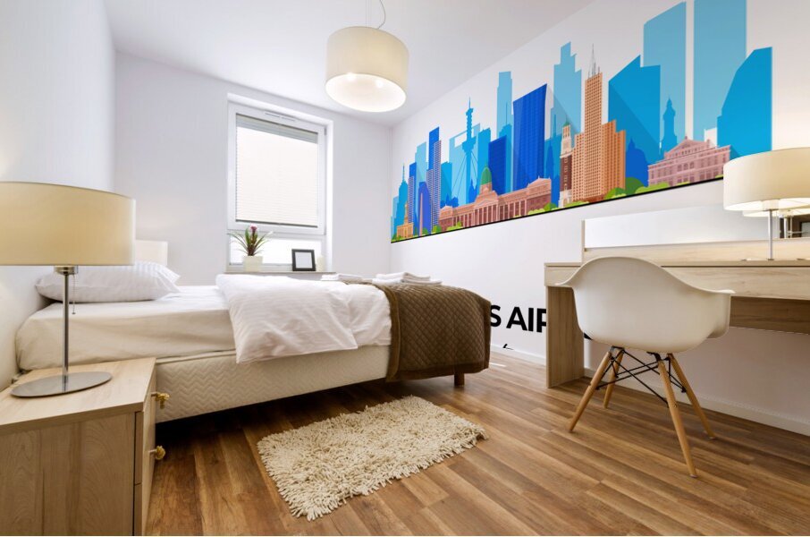 Buenos Aires Argentina City Skyline Print Mural print