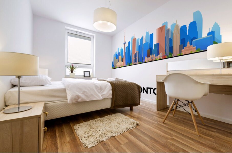 Toronto Ontario City Skyline Print Mural print