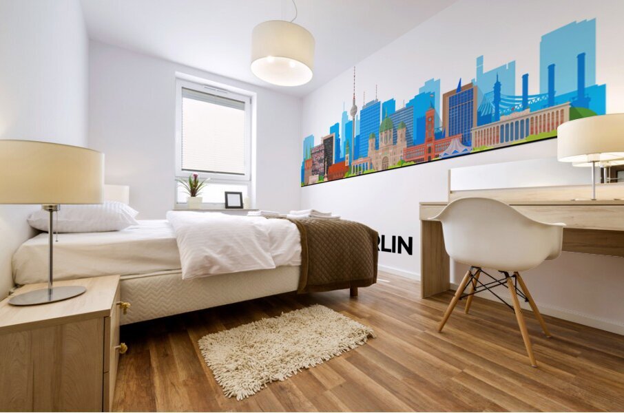 Berlin Germany City Skyline Print Mural print