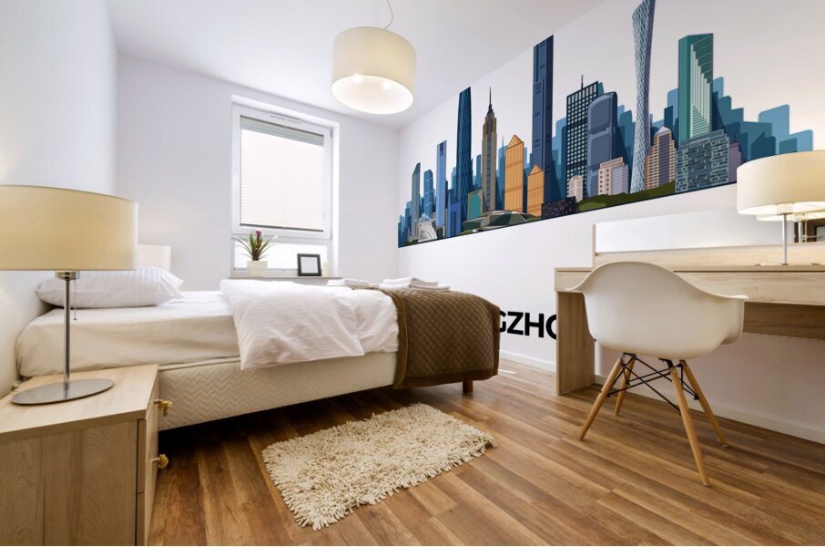 Guangzhou China City Skyline Print Mural print