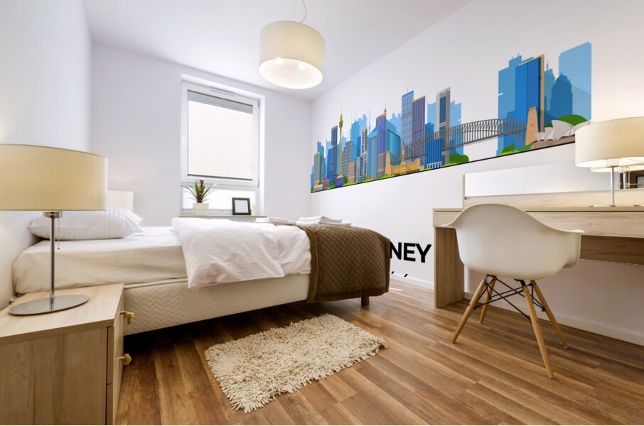 Sydney Australia City Skyline Print Mural print