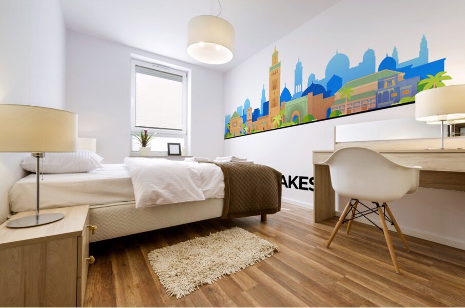Marrakesh Morocco City Skyline Print Mural print