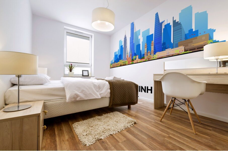 Ho Chi Minh City Vietnam City Skyline Print Mural print