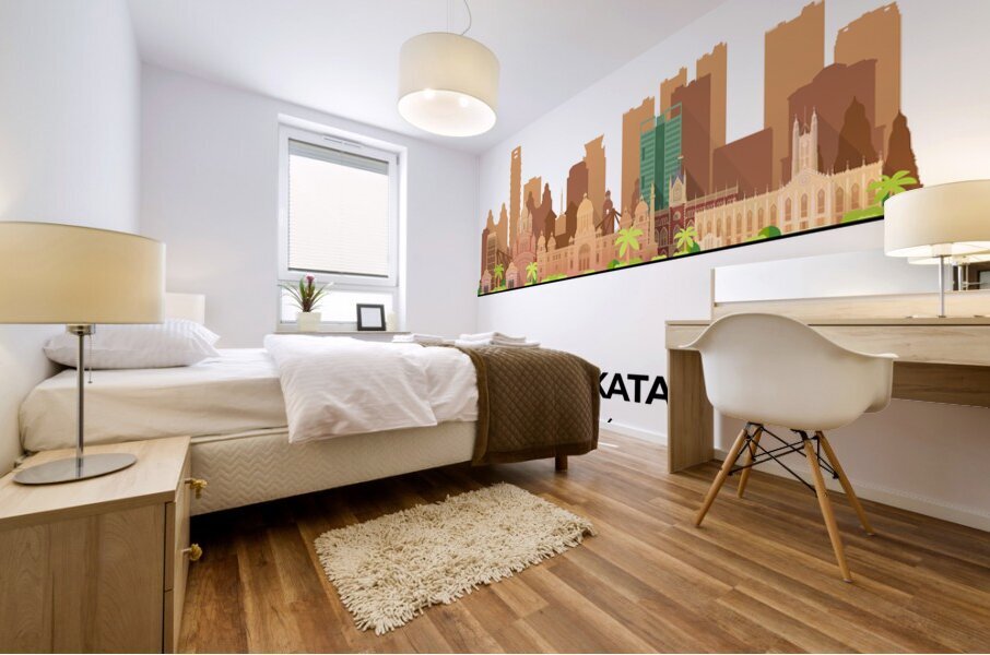 Kolkata India City Skyline Print Mural print