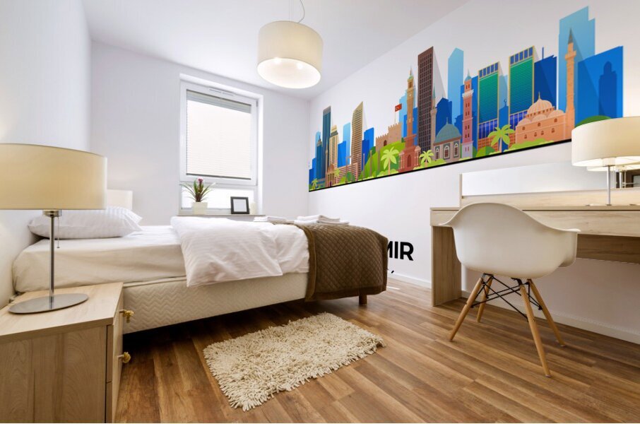 Izmir Turkey City Skyline Print Mural print