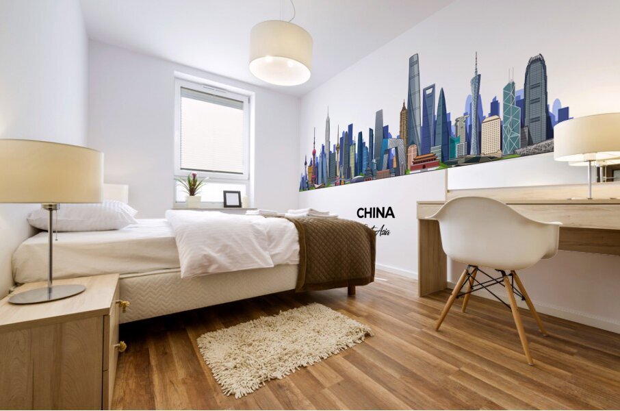 China Skyline Print Mural print
