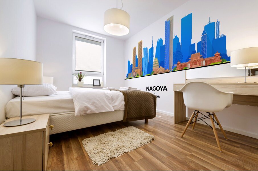 Nagoya Japan City Skyline Print Mural print