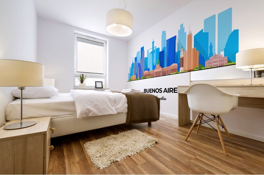 Buenos Aires Argentina City Skyline Print Mural print
