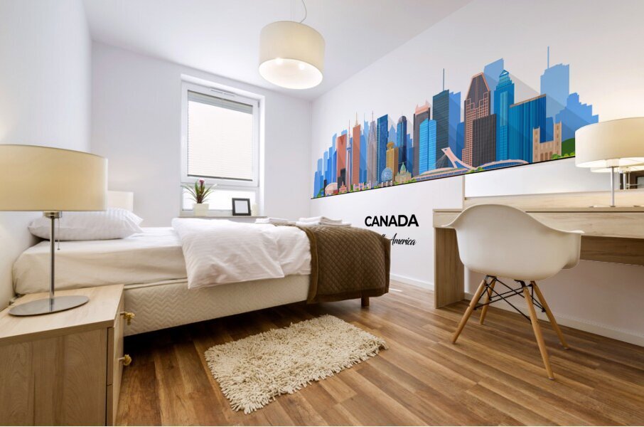 Canada Skyline Print Mural print