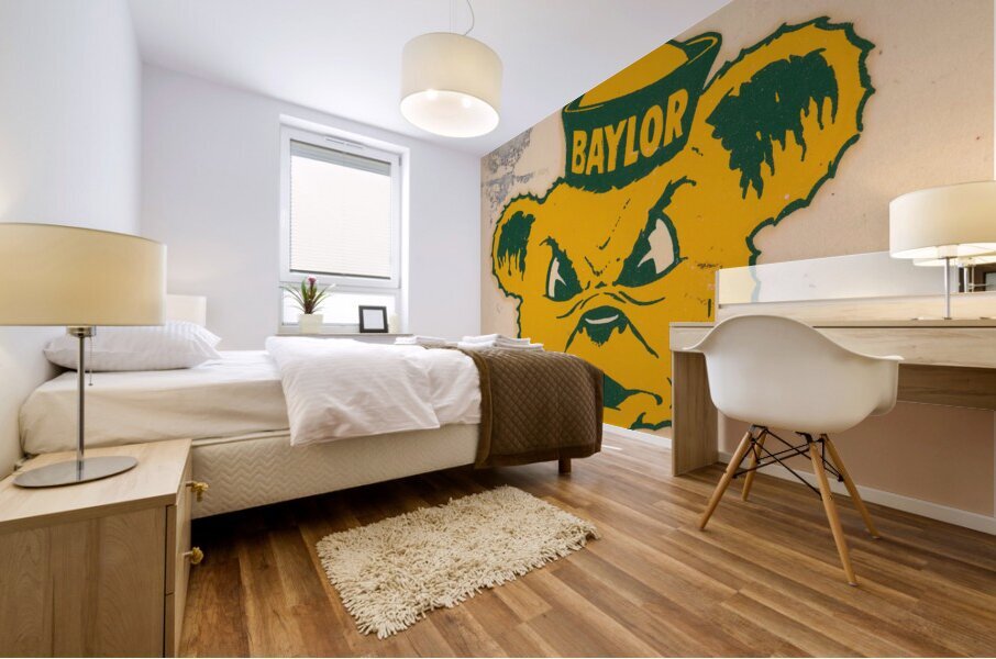 Vintage Baylor Decal Art Mural print
